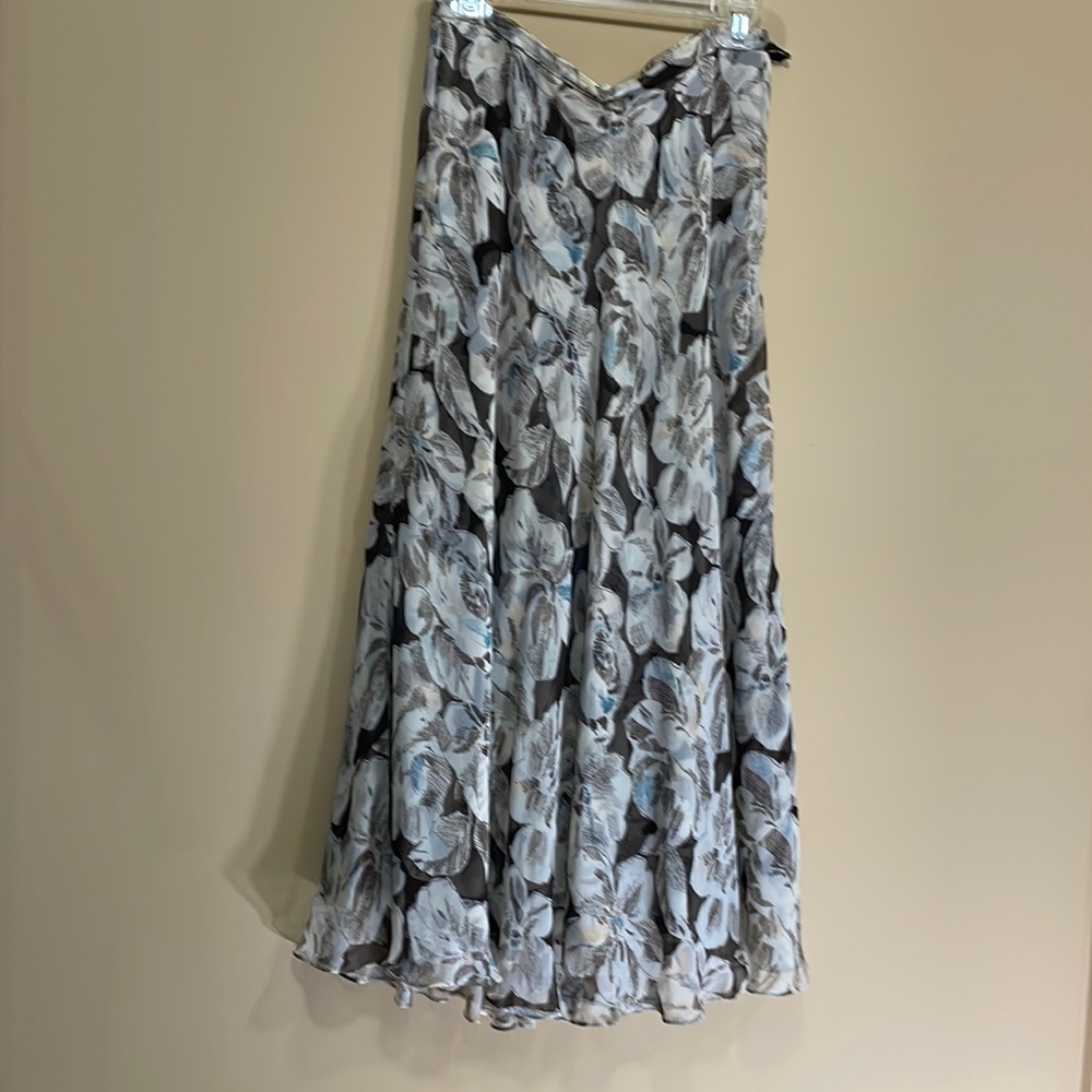 Jones NY Silk Midi Skirt Size 8